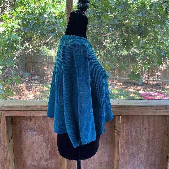 Stella Carakasi Days Like This Cropped Sweater Teal Size XS - Picture 2 of 11